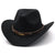 Chapeau country feuille femme noir