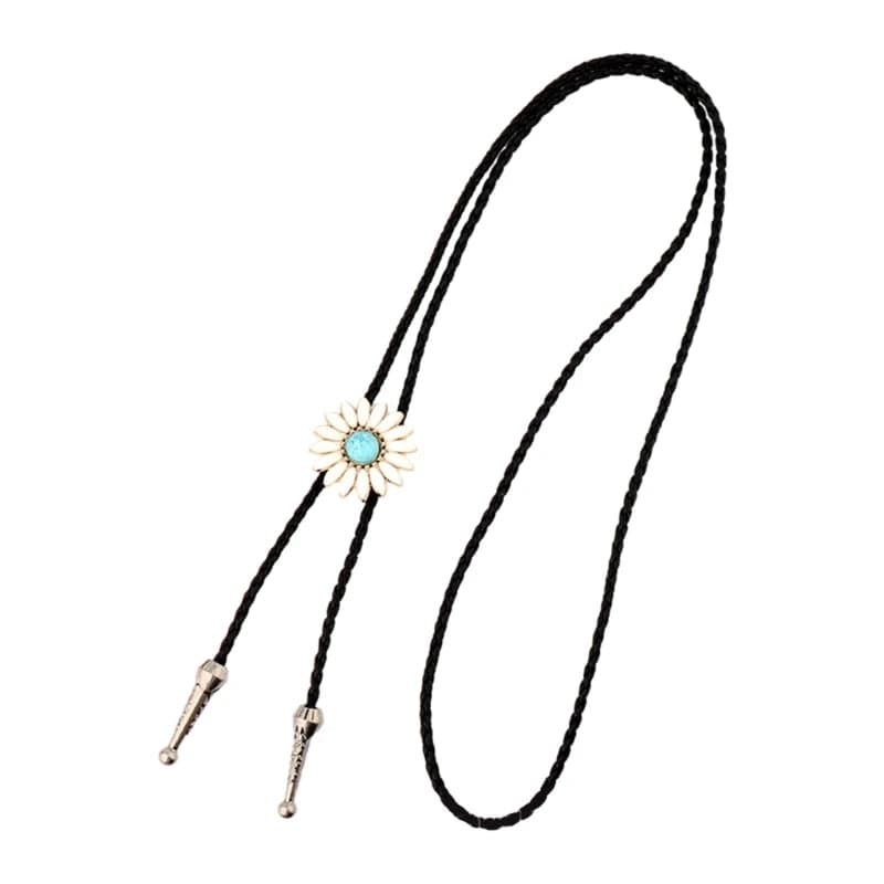 BIJOU CONCHO BOLO TIE CRAVATE WESTERN COUNTRY BIJOU CONCHO BOLO TIE CRAVATE WESTERN COUNTRY