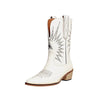 Botte Western Blanche Femme