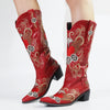 Bottes Country Femme Rouge