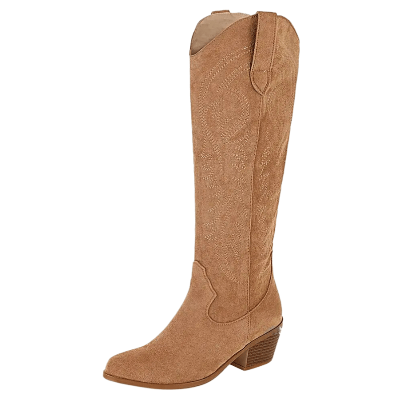 Bottes De Cowboy Capezio Taille 6.5 Pour Femme - Cuir Marron Texturé à Lacets, Style Western Authentique