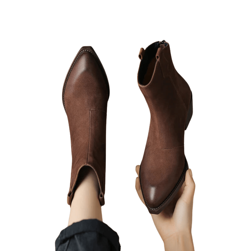 Bottes Cowboy Femme Marron Vestiaire Western - Main Image