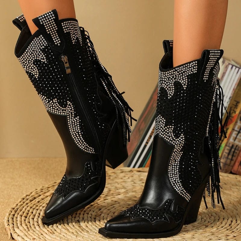 Bottes Cowboy Paillettes Vestiaire Western