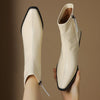 Bottines Blanches Western