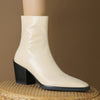 Bottines Blanches Western