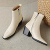 Bottines Blanches Western