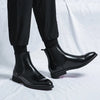 Bottines Noires Style Cowboy