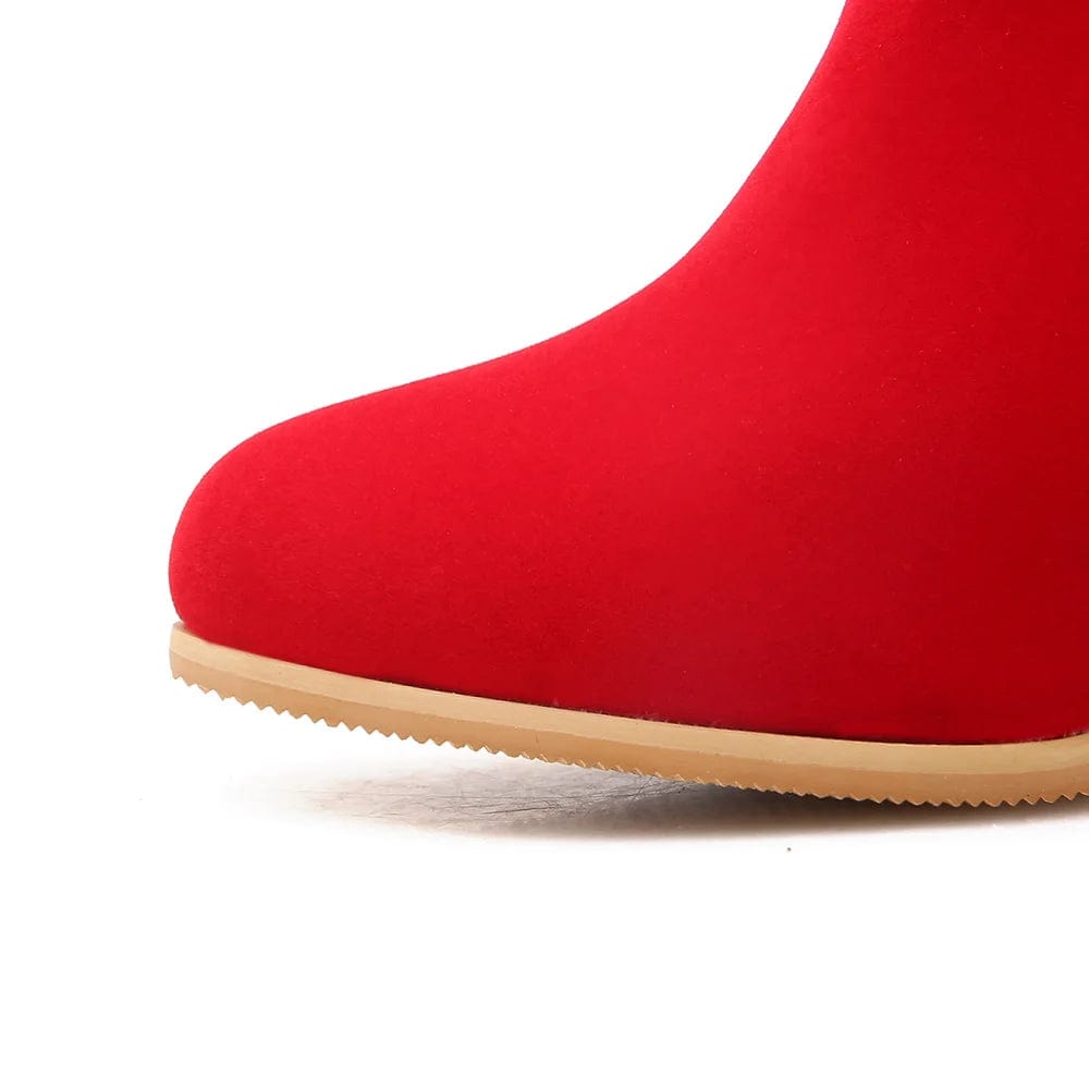 Bottines Santiag Rouges Femme