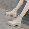 Bottines Style Western Beige