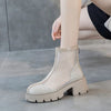 Bottines Style Western Beige