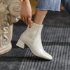 Bottines Western Beige