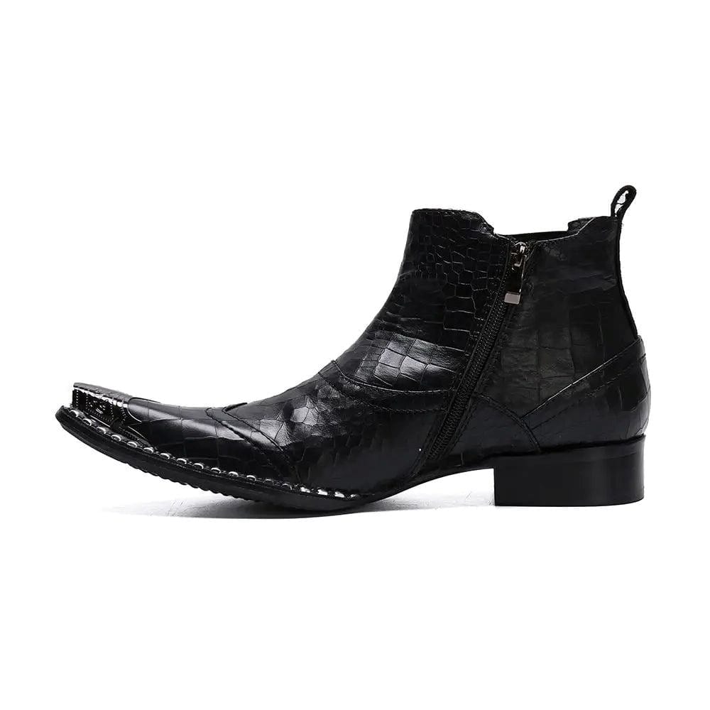 Bottines Western Croco