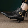 Bottines Western Noir Femme