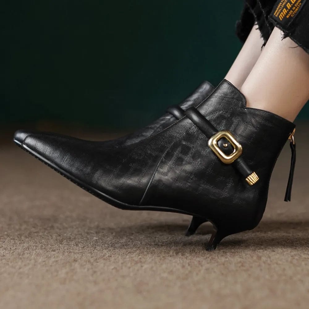 Bottines Western Noir Femme