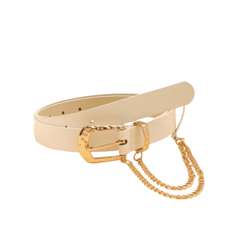 Ceinture Blanche Western Femme