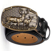 Ceinture Boucle Western Cuir