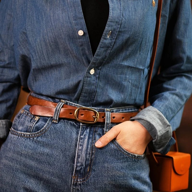 Ceinture Cuir Femme Cowboy