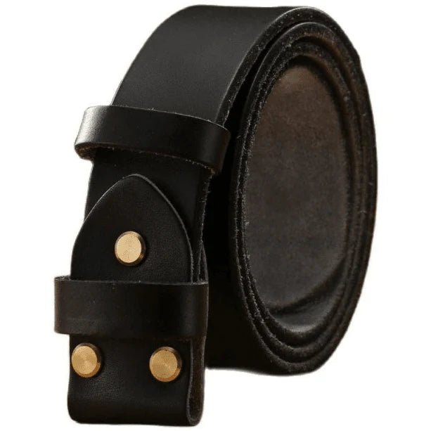 Ceinture en cuir sans Boucle
