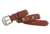 Ceinture Western Cuir Femme Fleurs