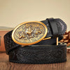 Ceinture Western Cuir Noir Homme