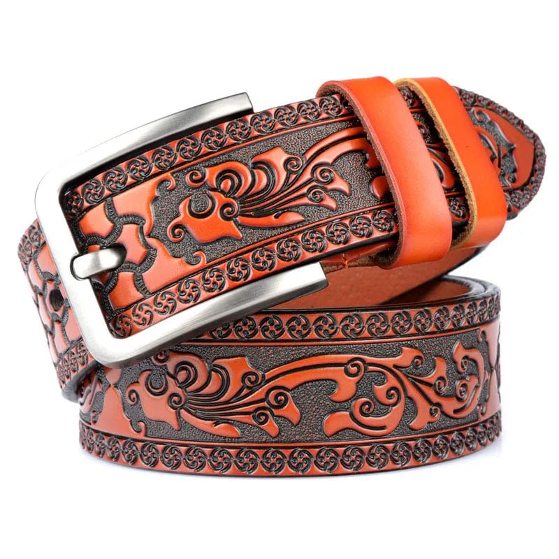 Boucle De Ceinture Vintage Style Celtique – Alliage Fait Main, 40 Mm, Pour Look Western Ou Décontracté - 2