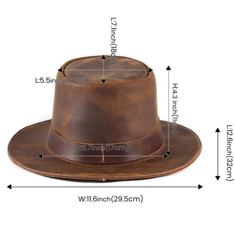 Chapeau Cuir Western