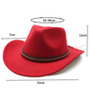 Chapeau de Cowboy Rouge