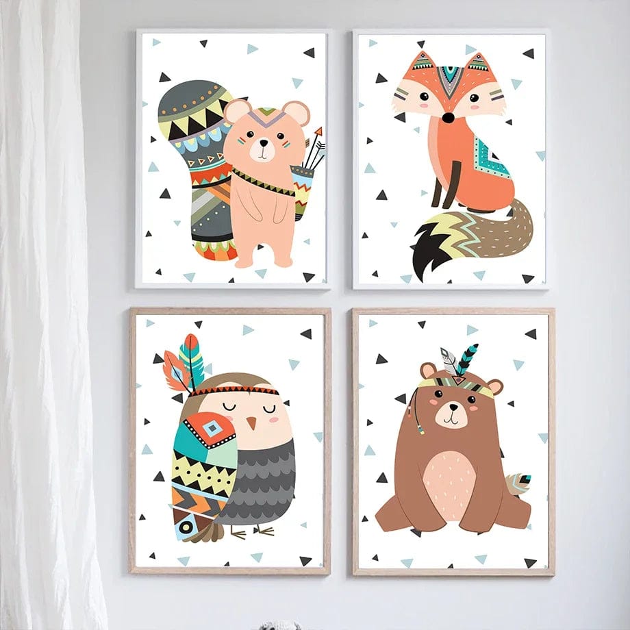 Tableau Enfant Indien