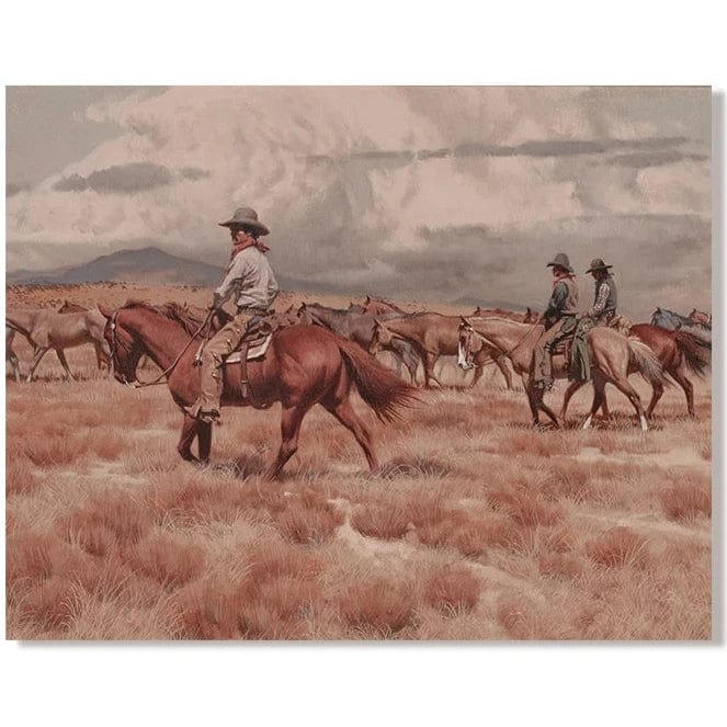 Tableau Paysage Cowboy Vestiaire Western