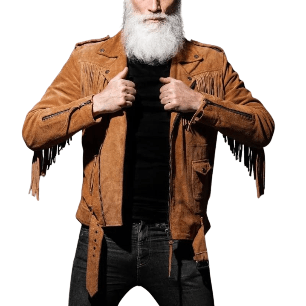 Veste à Franges Western Homme